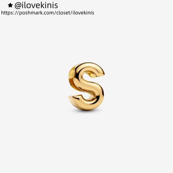 Pandora Letter S Alphabet Charm - Picture 1 of 5